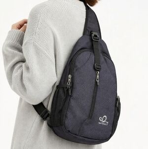 🍀Waterfly Black Outdoor Adventure Sling Bag